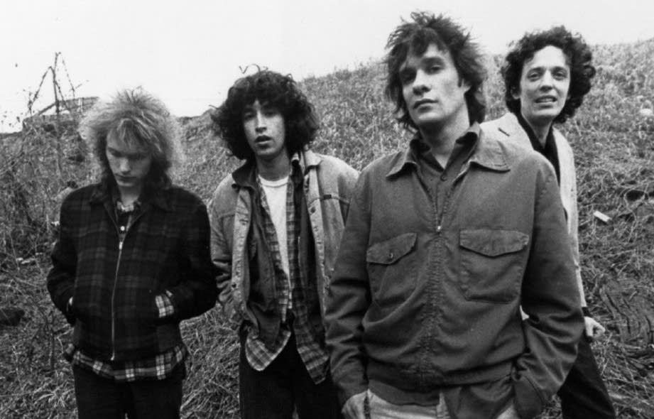 Slim Dunlap (right) with The Replacements around 1988. Photo: Robert Matheu