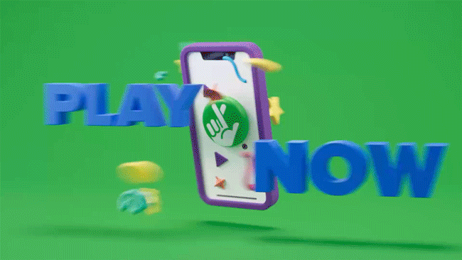 3d icons of scratch tickets, drawing balls, and online games