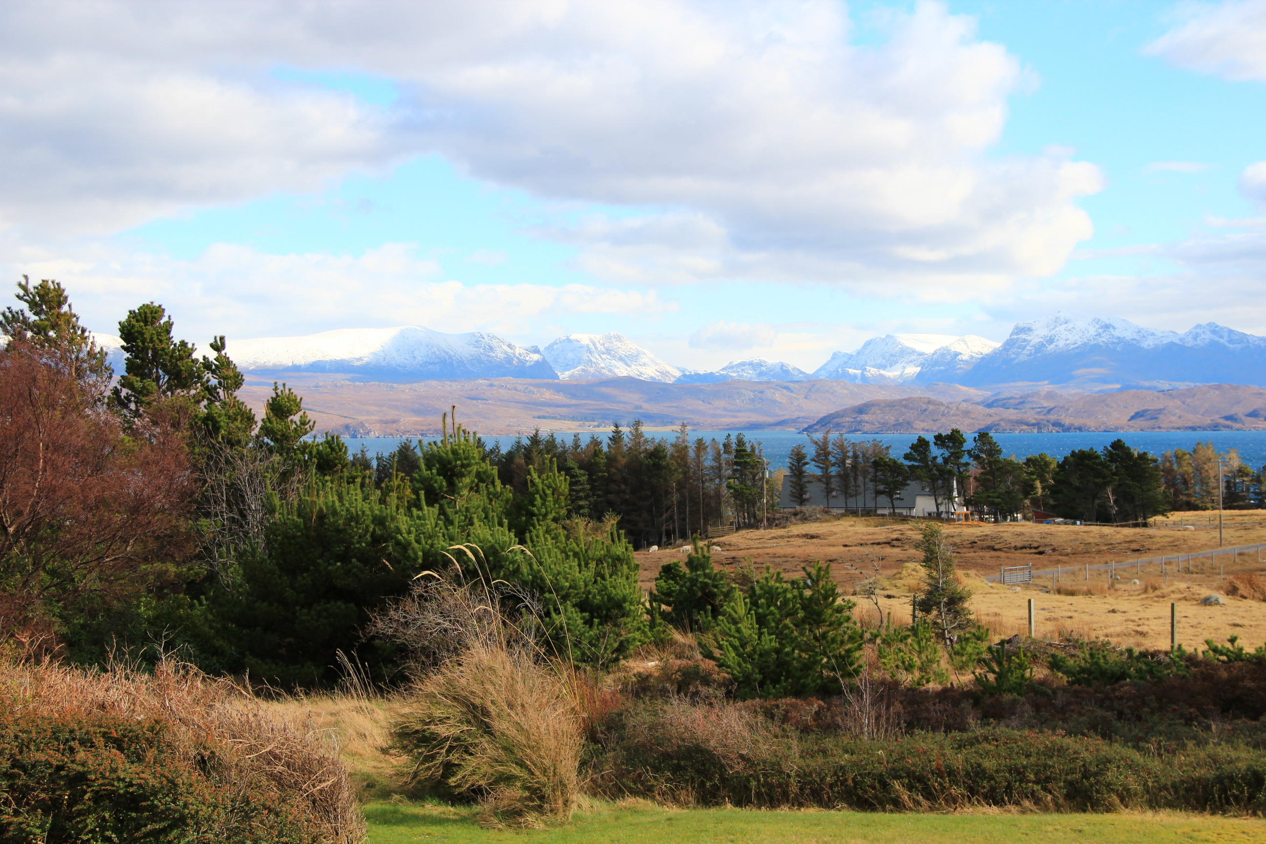 Mountain and sea views
