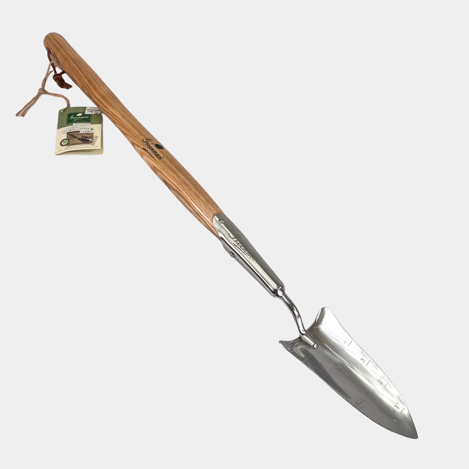 Greenman Mid Handled Stainless Steel Transplanting Trowel