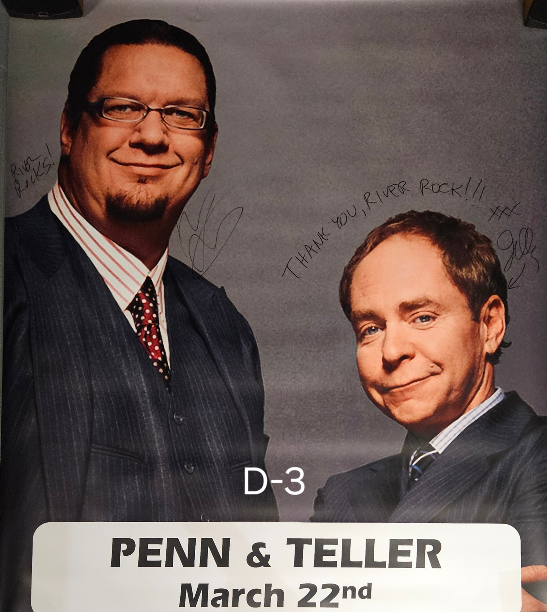 Penn & Teller Casino Large Poster