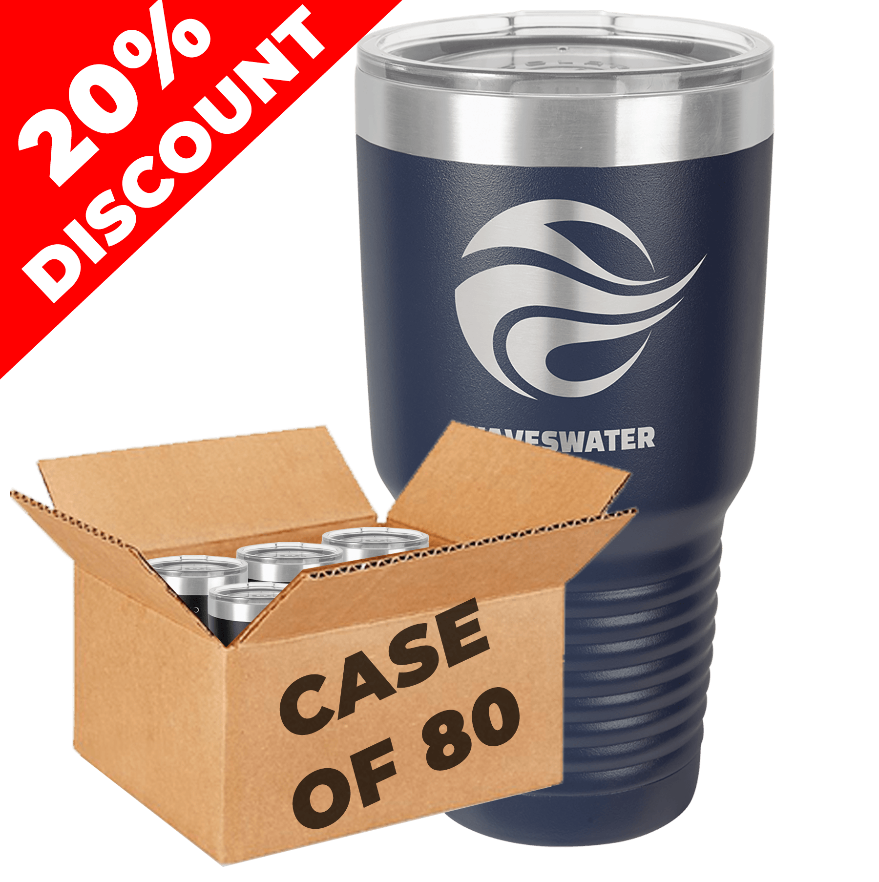 Case of 80 Polar Camel Tumblers 30oz