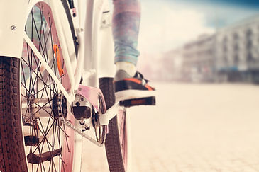Cyclist On Bicycle