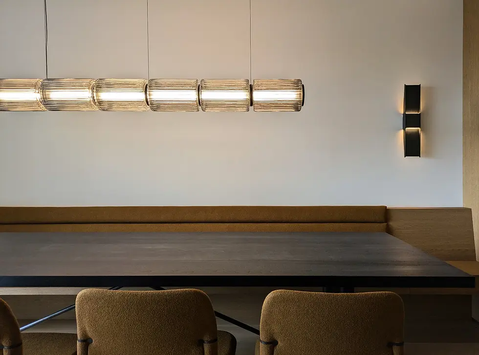 Studio-Ocra upper east side dining table pendant contemporary design