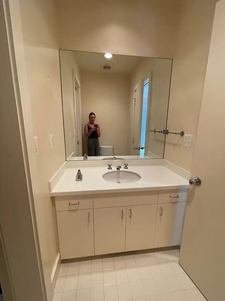 Powder room before renovation
