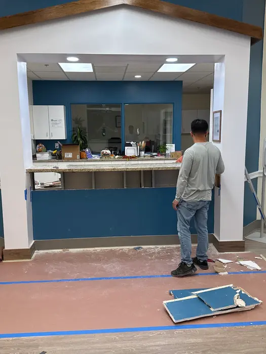 childcare center during renovation