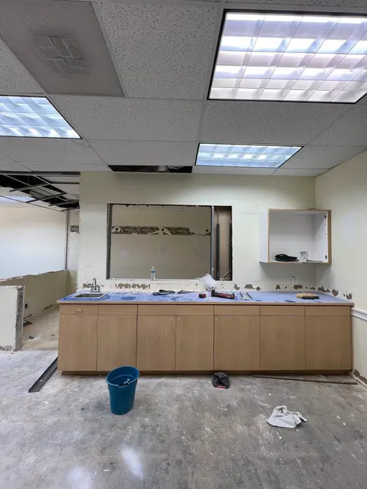 childcare center during renovation