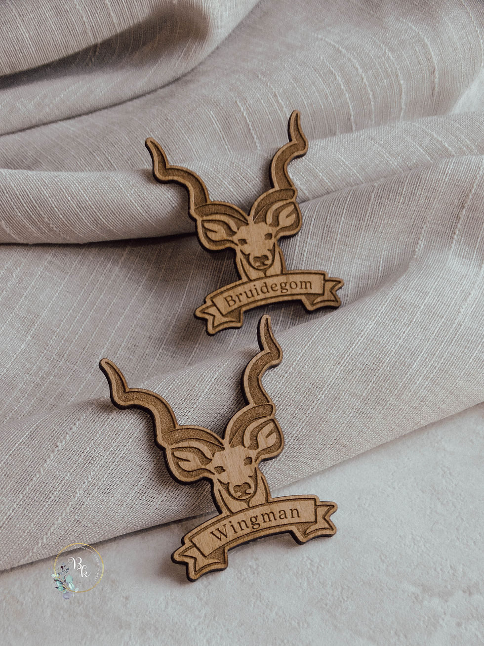 Thumbnail: Wooden Kudu Brooch/Badge