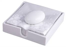 Porcelain Pebble Cocktail Napkin Holder