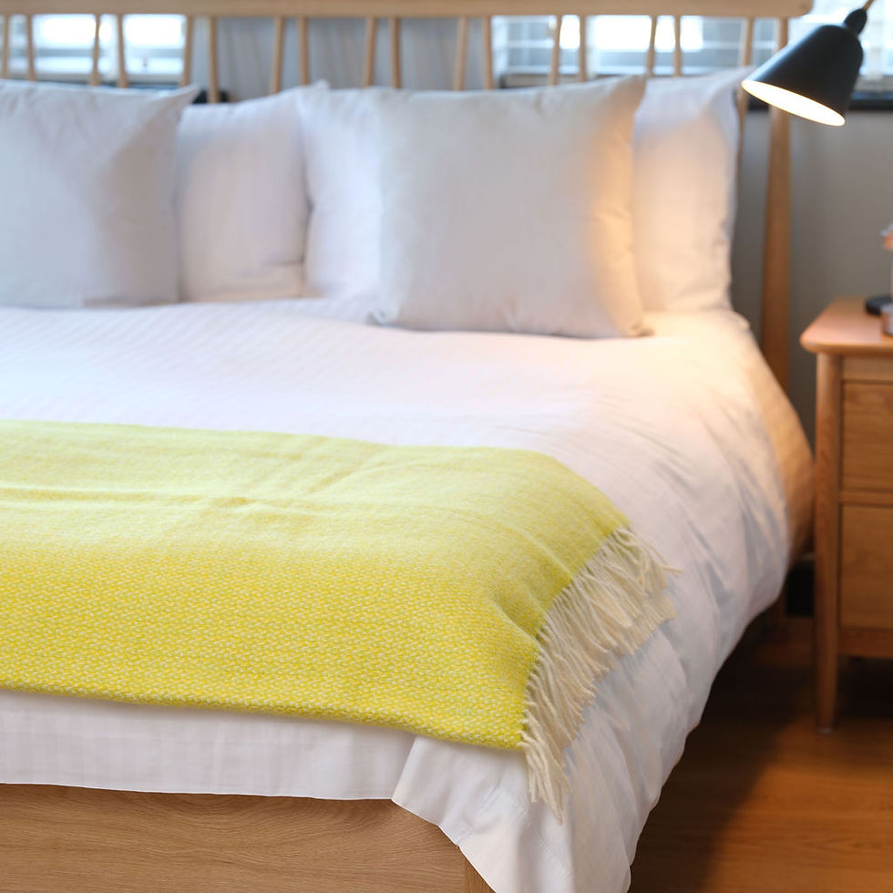 Thumbnail: Zest Illusion Pure New Wool Sand Blanket