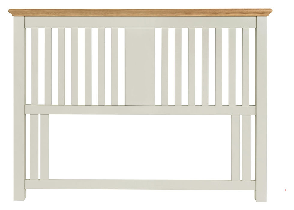 Thumbnail: Hampstead Soft Grey and Oak Double or Kingsize Slatted Headboard
