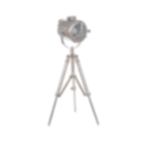 Nickel Searchlight Table Lamp