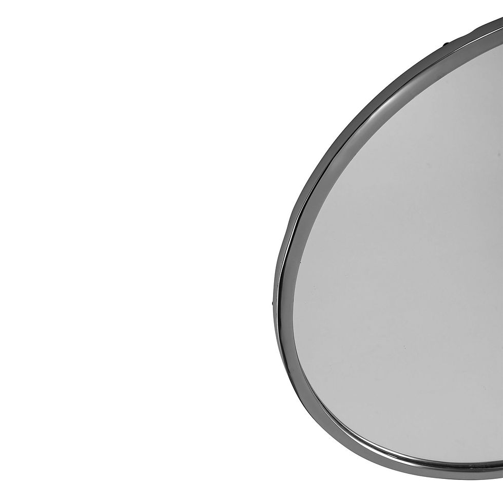 Thumbnail: Silver Metal Round Wall Mirror