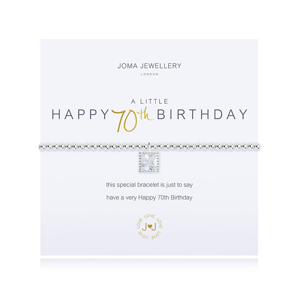 'A Little Happy 70th Birthday' Bracelet