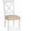 Thumbnail: Hampstead Two Tone X Back Ivory Bonded Leather Dining Chair (Pair)