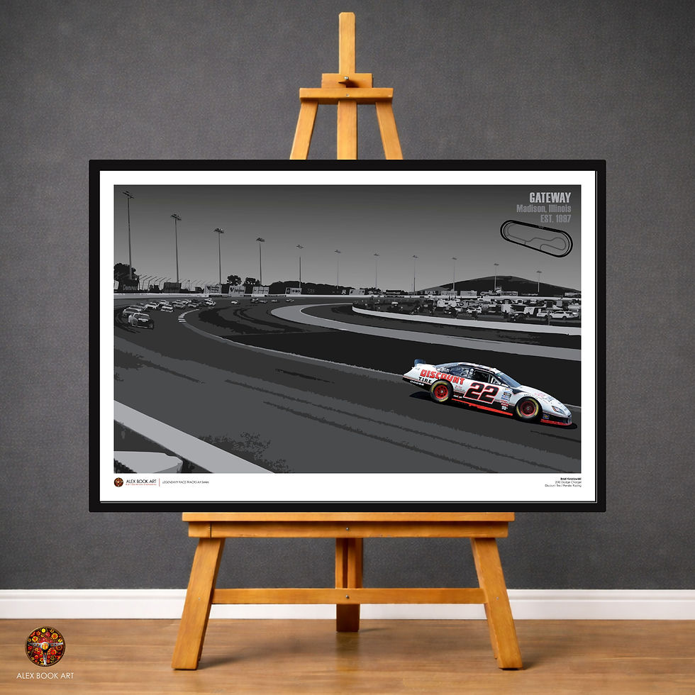 Gateway Motorsports Park featuring Brad Keselowski, NASCAR 2010 Dodge Charger at Madison, Illinois, USA