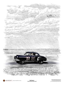 NASCAR 1949 Champion artwork by Alex Book – historic race car illustration