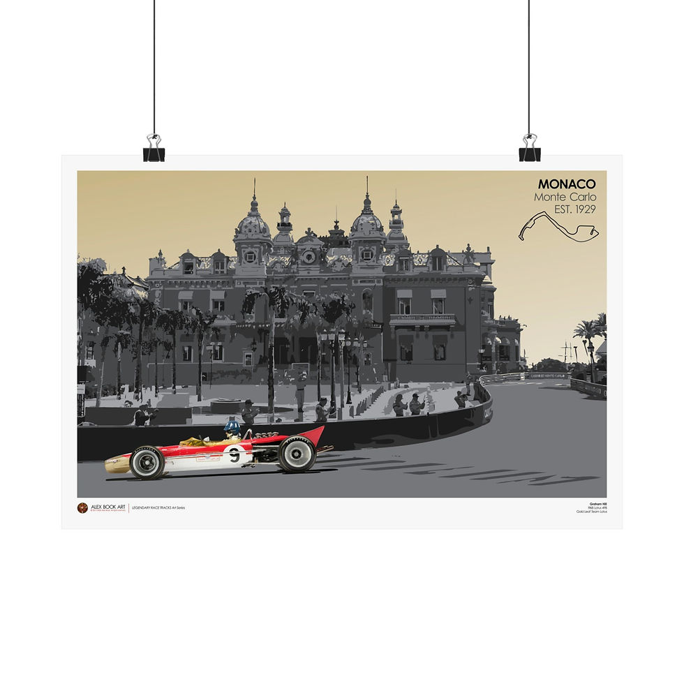 Thumbnail: Circuit de Monaco featuring Graham Hill, FORMULA 1 1968 Lotus 49B Ford Cosworth 3.0 V8 at Monte Carlo, Monaco