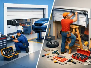 Professional vs DIY Garage Repair