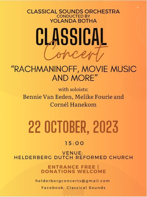 Rachmaninoff and More... Join us for an afternoon of your favourite orchestral pieces.