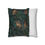 Thumbnail: Dark Botanical Floral and Animals Pillowcase — Tiger Jungle Garden 