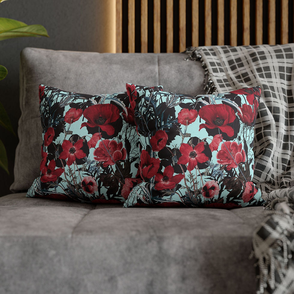 Thumbnail: Poppy Floral Garden Pillowcase