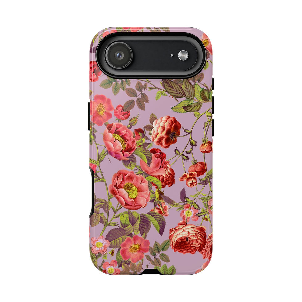 Thumbnail: Fondant Pink Floral Garden XIV Tough Phone Case - iPhone Cover
