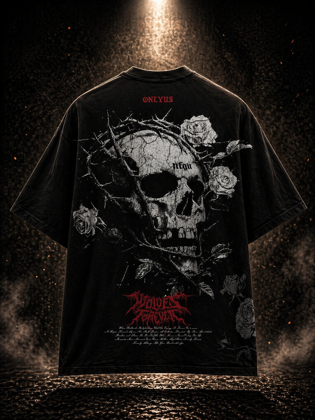 Mitra vogue – Gothic skull and roses
