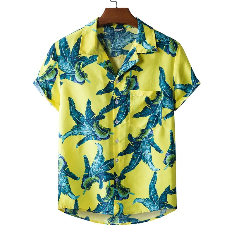 Thumbnail: 2022 Summer New Short Sleeve Beach Shirts Mens Holiday Party Vacation Clothing