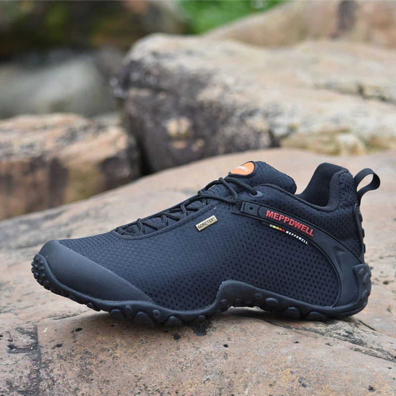 Thumbnail: Men Hiking Shoes Suede Climbing Breathable Outdoor Sports Trekking Sneakers