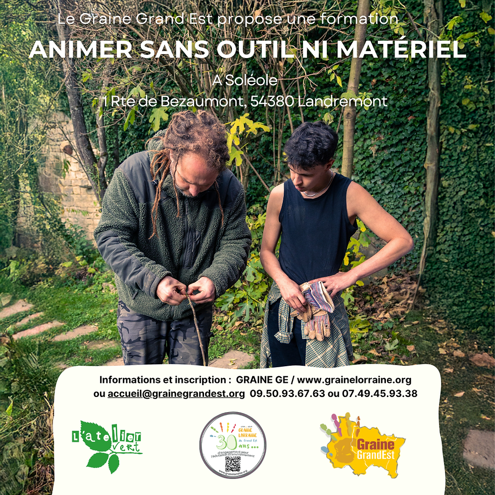 Formation animer sans outil ni matériel