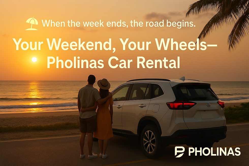 Your Weekend, Your Wheels — Pholinas Car Rental