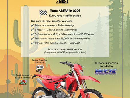 Race AMRA, Win a GasGas — 2026 AMRA Rider Raffle