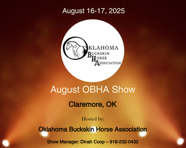 OBHA ABRA-Approved Horse Show – August 16–17, 2025