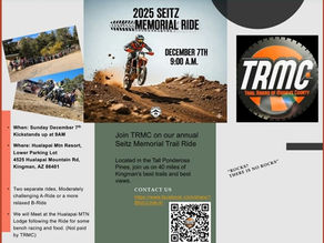 Experience the 2025 Seitz Memorial Ride on December 7 – TRMC Club Event in Kingman, AZ