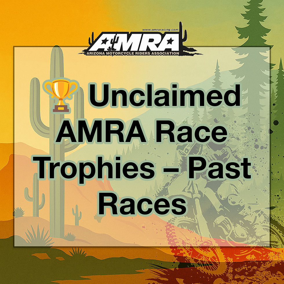 AMRA Trophy Pickup: Claim Your 2026 AMRA Racing Trophy