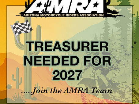 AMRA Treasurer needed for 2027