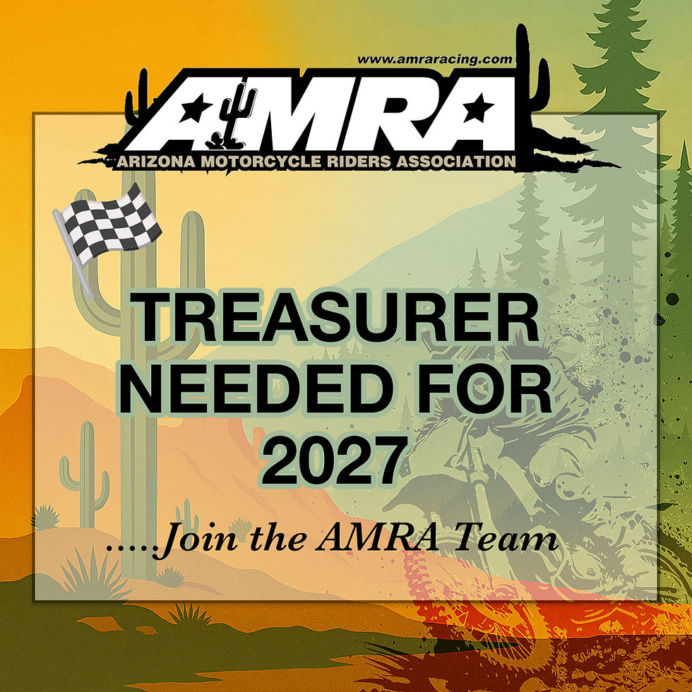 AMRA Treasurer needed for 2027