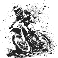 Dirbike Vector image
