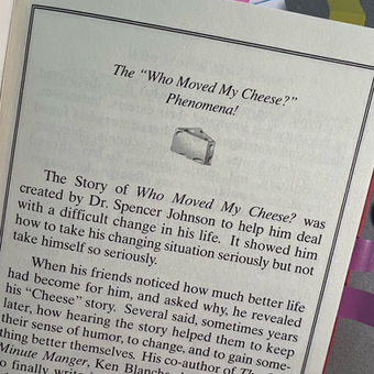 Who Moved My Cheese – Lessons on Growth and Adaptability in Business