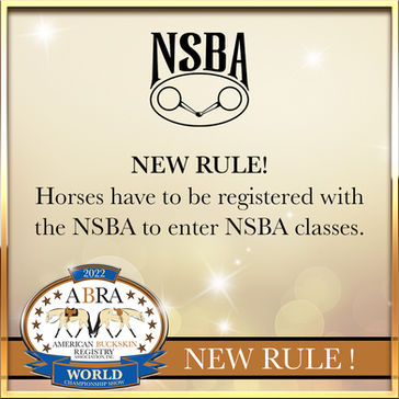 NEW NSBA Rule at the World Show