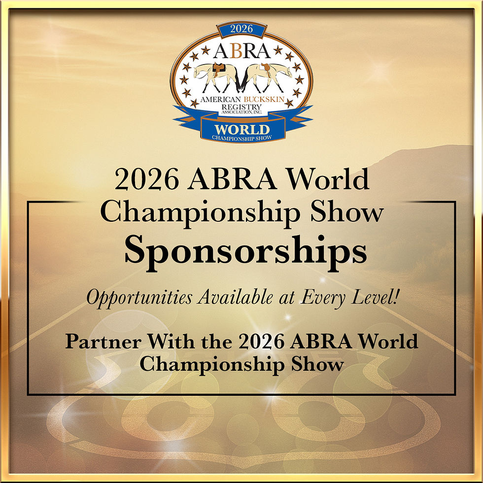 2026 ABRA World Championship Show Sponsorship Opportunities