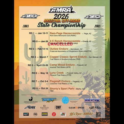 2026 AMRA Off-Road State Championship Series