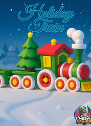 Mesh Mayhem’s Holiday Train – Seasonal 3D Model