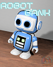 Cute Robot Piggy Bank