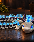 Articulated Unicorn Dragon STL - 3MF