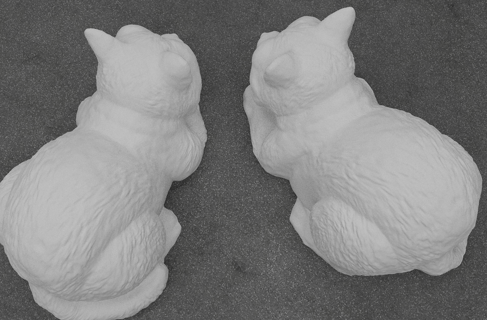 Miniature : Cute Garden Raccoon Décor Set: "A garden-themed raccoon decor set, available in STL file format."