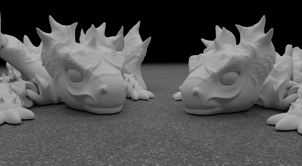 Thumbnail: Winged Articulated Dragon: "An articulated dragon design with wings, available in STL file format."
