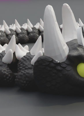 Unleash the mythical beauty of the Coatl Dragon Snake with this intricately designed, print-in-place 3D model. This unique creation combines the elegance of a dragon with the sinuous grace of a snake, resulting in a stunning piece that is both visually captivating and fully articulated.