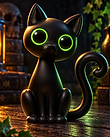 Midnight Meowster Black Cat